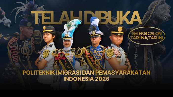 Kemenimipas Buka Pendaftaran Calon Taruna/Taruni Sekolah Kedinasan Poltekimipas 2026, Tersedia 405 Formasi