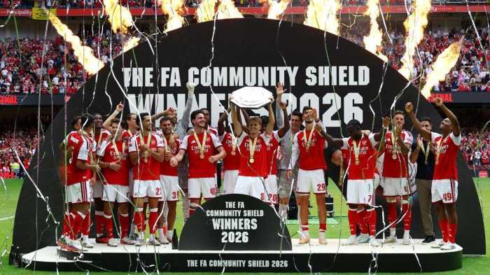 Kalahkan Man City, Arsenal Raih Trofi Community Shield 2026